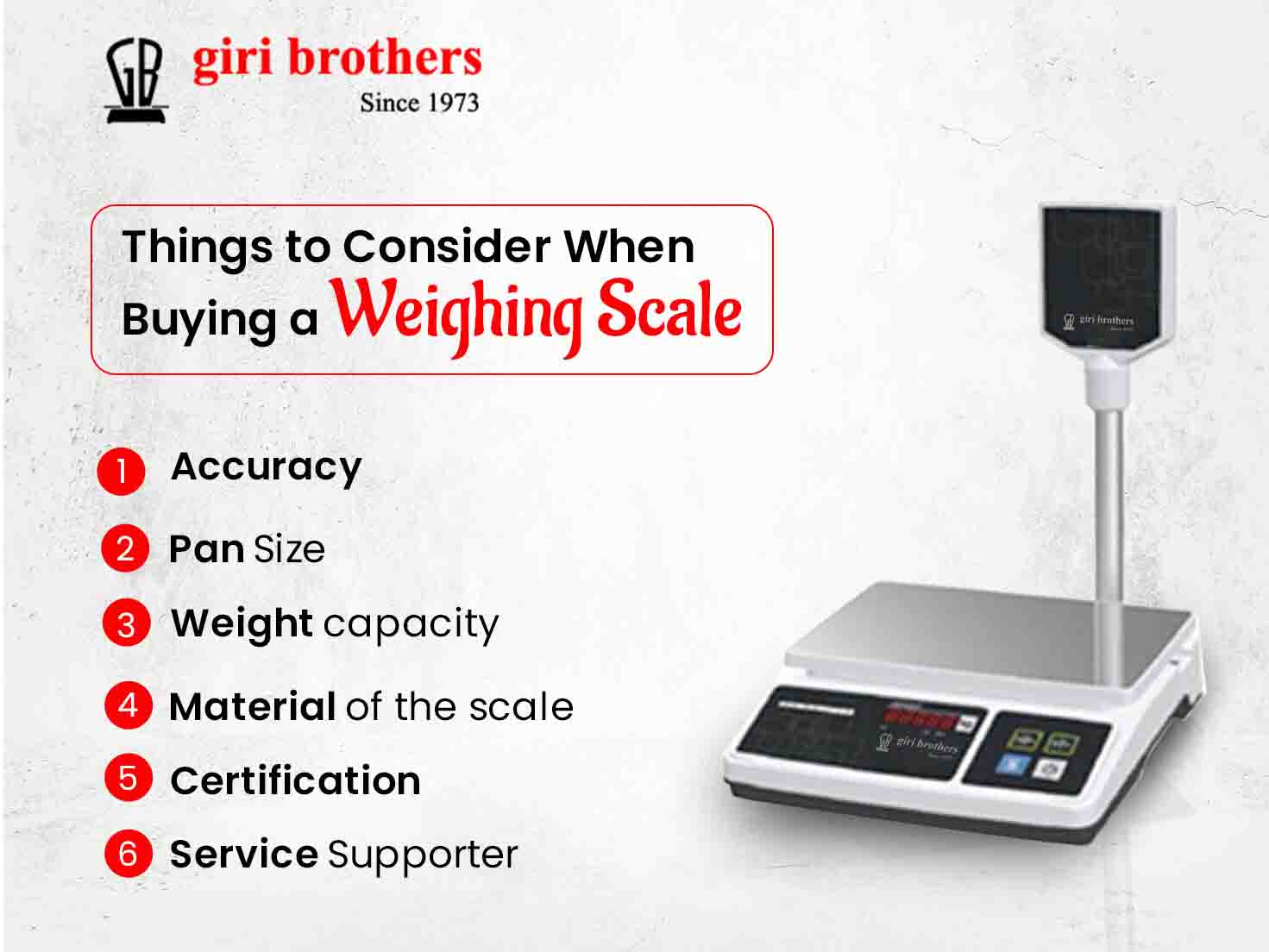 Things to consider before buying a weighing scale
