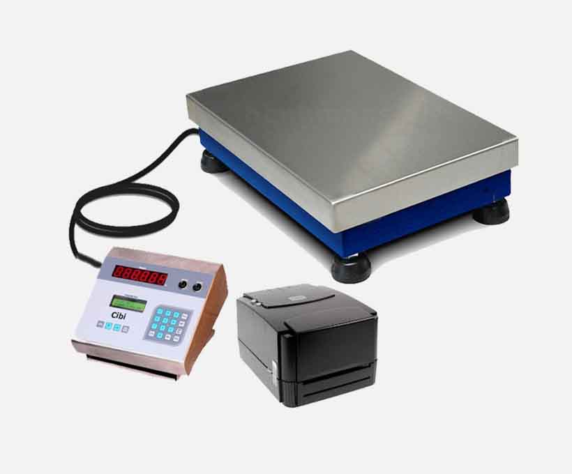 industrial label printing scale