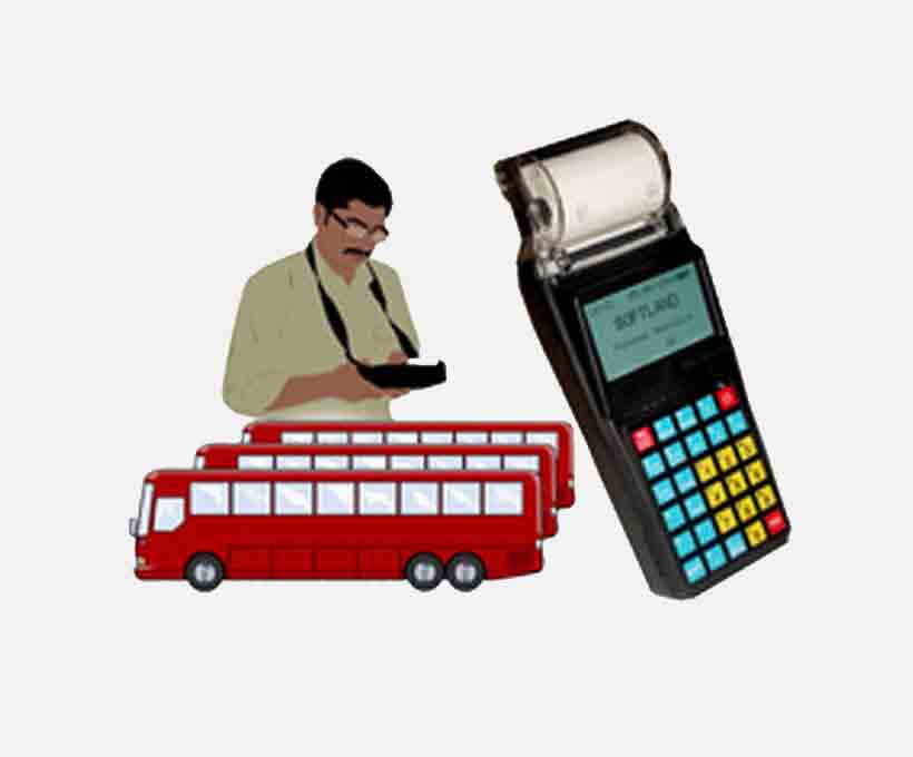 Hand-Held Bus Ticket Billing Machine.
