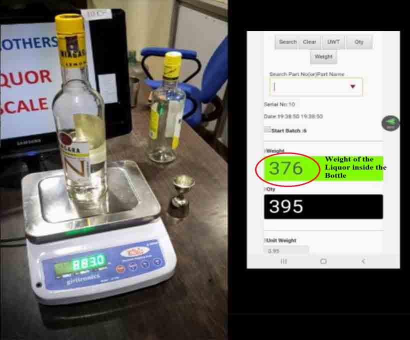 Liquor Weighing Scale.